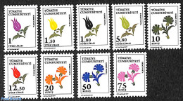 Türkiye 2017 Official Stamps, Flowers 9v, Mint NH, Nature - Flowers & Plants - Altri & Non Classificati