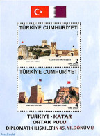 Türkiye 2018 Joint Issue Qatar S/s, Mint NH, Various - Joint Issues - Art - Castles & Fortifications - Altri & Non Classificati