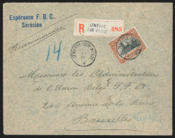 L Recom Affr N°142 De JEMEPPE-SUR-MEUSE/1919 Pour Bruxelles - Covers & Documents
