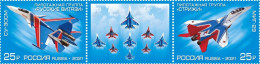 2021 3089 Russia Aerobatic Aviation Groups - "Russian Knights" And "Swifts" MNH - Neufs