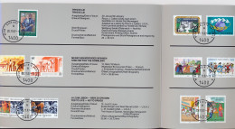 UNO Wien, Original Sammelmappen 1986-1990, Marken Postfrisch, Gestempelt (Mi.55 –107 Inkl.Bl.4+5) Ohne Umschläge(8104L - Otros & Sin Clasificación