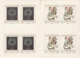 TCHECOSLOVAQUIE - 2 Feuillets N°2046/7 ** (1974) Trésors Du Châteu De Prague - Unused Stamps