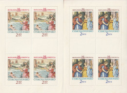 TCHECOSLOVAQUIE - 2 Feuillets N°2059/60 ** (1974) Tapisseries De Bratislava - Unused Stamps