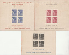 ESPAGNE - BARCELONA - 3 BLOCS N°62/63/64 * (1944) Virgen De La Merced. - Barcelona