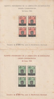 ESPAGNE - BARCELONA - 2 BLOCS N°60/61 ** (1944) Ve Anniversaire De La Libération. - Barcelona