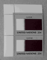 Ny88-03 : Nations-Unies New-York - Quatar Avec Bdf (papier Avec Fils De Soie) - Nuevos