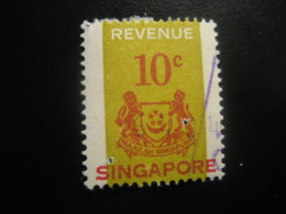 SINGAPORE 10c Revenue Tax Fiscal Postage Due - Singapore (1959-...)