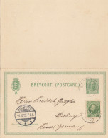 Dansk-Vestindien: Post Card 1909 St. Thomas To Dieburg/Germany - Antille