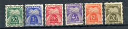 ANDORRE - TAXE  - N° Yvert 23+24+25+28+30+31 ** - Unused Stamps