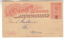 Congo Belge - Carte Postale De 1909 - Entier Postal - - Briefe U. Dokumente