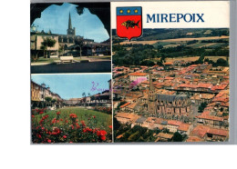 MIREPOIX 09 - Vue Générale Aérienne De La Ville L'Eglise Jardin 1982 - Mirepoix