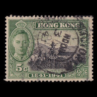 HONG KONG.GB.G.VI.1941.5c .SG 165.USED. - Oblitérés