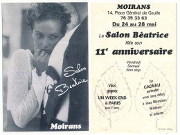 Carton 10.5 X 15 Isère MOIRANS 11ème Anniversaire Du Salon Béatrice - Moirans