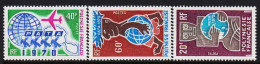 1970. POLYNESIE FRANCAISE. PATA 1970. 3 Ex. (Michel 108 - 110) - JF309396 - Neufs