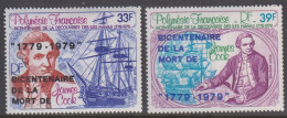 1979. POLYNESIE FRANCAISE. James Cook Set With 2 Stamps Never Hinged. (Michel 274 - 275) - JF418475 - Neufs