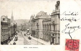 ROYAUME UNI - Angleterre - Bath - High Street - Carte Postale - Bath