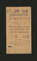 Deutschland  Schnellzugzuschlag  Z Berlin Stadtb C Zone IV   31 Janv 1948  DB - Europa