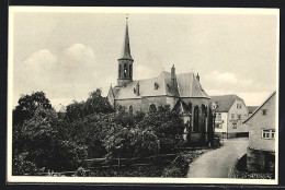 AK Rothenberg / Odenwald, Strassenpartie Mit Ev. Kirche  - Odenwald