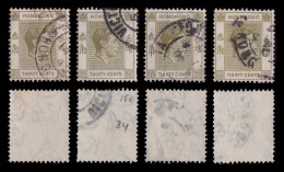 HONG KONG.GB. G.VI.1938.30c.SET 16 STAMP. SG 151.USE - Oblitérés