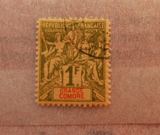 Colonies Et Territoires De La France  - 1F GRANDECOMORE Avec Belle Oblitération ( Faux De Fournier ) - Used Stamps