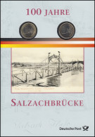 Numis-Faltblatt 100 Jahre Salzachbrücke - Invii Numismatici