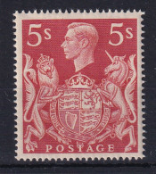 G.B.: 1939-48   KGVI    SG477   5/-   Red    MNH - Unused Stamps