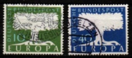 ALLEMAGNE     -     EUROPA    -    1957 .   Y&T N° 140 / 141 Oblitérés. - 1957