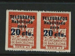 ● SPAGNA 1934 BARCELONA ֎ Edifil **n. 11 ** Unificato N.° 19 ** Varietà : Dentellati 16 Orizz. ● Cat. 220 € Al 5% ● 1203 - Barcelona