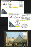 FRANCE 1989 Carte Maximaphile Et Entiers N° Y&T 2581 Pyramide Du Grand Louvre - Storia Postale