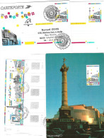 FRANCE 1989 Carte Maximaphile Et Entiers N° Y&T 2583 Opéra Bastille - Storia Postale