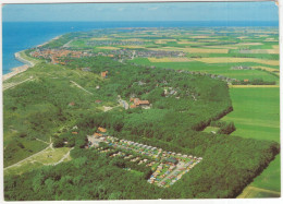 Zoutelande - Luchtfoto Met Camping 'de Meerpaal' - Duin - Strand En Dorp. - (Zeeland, Nederland/Holland) - Zoutelande