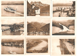 Cpa Suisse PAYSAGES DU LEMAN LOT DE 10 PHOTOS 6X9 LEGENDES AU VERSO - Lago Lemán