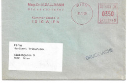 2462f: Österreich 1985, Steuerberater 1010 Wien, Frankotyp 350 Groschen - Maschinenstempel (EMA)