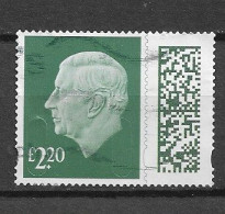 GB 2023 KC Lll £2.20 DEFINITIVE MACHIN SECURITY BARCODED - Used Stamps