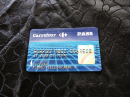 CB-6 , FRANCE, Carte Magnétique, BANCAIRE, 01-2010 , Carrefour PASS - Disposable Credit Card