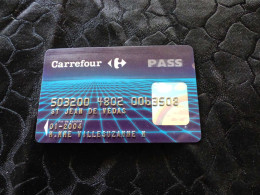 CB-8 , FRANCE, Carte Magnétique, BANCAIRE , 01-04 , CARREFOUR PASS - Disposable Credit Card