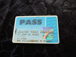CB-17 , FRANCE, CARTE MAGNETIQUE , 01-1993 , PASS - Disposable Credit Card