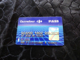 CB-20 , FRANCE, CARTE MAGNETIQUE ,01-2001 , CARREFOUR PASS - Disposable Credit Card