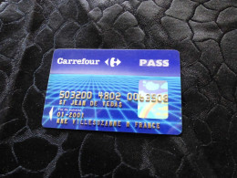 CB-21 , FRANCE, CARTE MAGNETIQUE ,01-2001 , CARREFOUR PASS - Disposable Credit Card