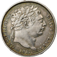 Grande-Bretagne, George III, 6 Pence, 1817, Argent, TTB, KM:665 - H. 6 Pence