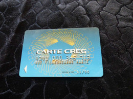 CB-34 , FRANCE, CARTE , BANCAIRE, MAGNETIQUE , 11-1990, CREG - Disposable Credit Card