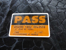 CB-35 , FRANCE, CARTE , BANCAIRE, MAGNETIQUE , 01-1991, PASS - Disposable Credit Card
