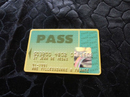CB-36 , FRANCE, CARTE , BANCAIRE, MAGNETIQUE , 01-1991, PASS - Disposable Credit Card