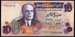 10 Dinars 1973-P72- UNC** // NEUF**-2 Scans-2 Images - Tunisia