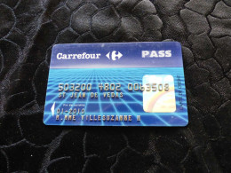 CB-37, FRANCE, CARTE , BANCAIRE, MAGNETIQUE , 01-2010, CARREFOUR PASS - Disposable Credit Card