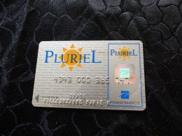 CB-48 , FRANCE, CARTE  BANCAIRE , MAGNETIQUE, 02-2000, FRANFINANCE PLURIEL - Disposable Credit Card