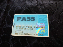 CB-50 , FRANCE, CARTE BANCAIRE , MAGNETIQUE, 01-1995, PASS - Disposable Credit Card