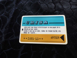 CB-53 , FRANCE, CARTE BANCAIRE Humoristique, CRISA - Disposable Credit Card