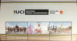 Qatar 2016 Cycling Championship Sheetlet MNH - Qatar