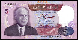 5 Dinars 1983-P79- UNC** // NEUF**-2 Scans-2 Images - Tunisia